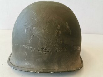 U.S. WWII steel helmet shell, overpainted