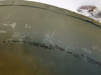 U.S. WWII steel helmet shell, overpainted