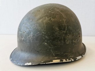 U.S. WWII steel helmet shell, overpainted