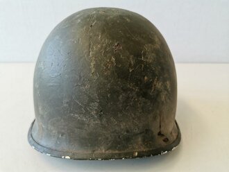 U.S. WWII steel helmet shell, overpainted