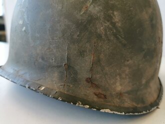 U.S. WWII steel helmet shell, overpainted