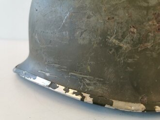 U.S. WWII steel helmet shell, overpainted