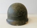 U.S. WWII steel helmet shell, overpainted