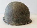 U.S. WWII steel helmet shell, overpainted