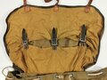 Rucksack für Gebirgstruppen, getragenes Stück datiert 1942