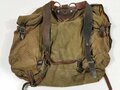 Rucksack für Gebirgstruppen, getragenes Stück datiert 1942