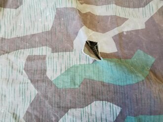 Zeltbahn 31 der Wehrmacht, stark getragenes Stück