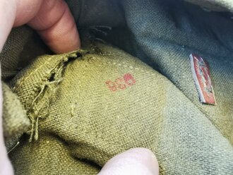 Tasche für den A Rahmen der Wehrmacht in Tropenausführung, guter Zustand