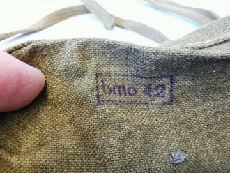 Tasche für den A Rahmen der Wehrmacht in Tropenausführung, guter Zustand