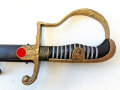Heer, Säbel für Offiziere, Hersteller Eickhorn Solingen, Modell Nr, 1693 "Wrangel" . Guter Zustand, die Scheide original lackiert