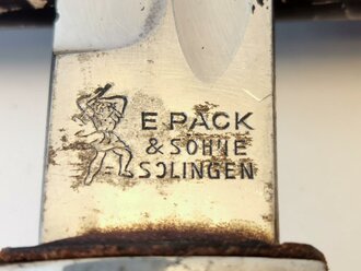 Extraseitengewehr Wehrmacht , Hersteller E.Pack & Söhne Solingen, die Scheide überlackiert