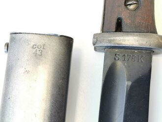 Seitengewehr M84/98 Wehrmacht für K98, nicht Nummerngleiches Stück