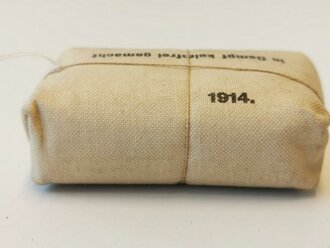 1.Weltkrieg, Verbandpäckchen in sehr gutem Zustand datiert 1914