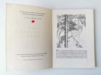 "Dorf des Friedens" Führer durch das olympische Dorf mit Übersichtskarten und Plänen, Leipzig 1936 , komplett mit Schutzumschlag