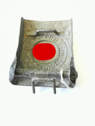 Polizei III.Reich, Koppelschloss für Mannschaften, Eisen versilbert