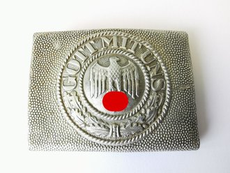 Heer, Koppelschloss für Mannschaften, Aluminium mit aufgeklammertem Emblem zum tragen mit dem Waffenrock