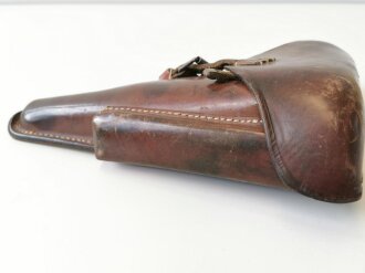 1.Weltkrieg Koffertasche für P08 datiert 1917, der zugehörige Schlüssel im Fach