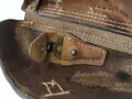 1.Weltkrieg Koffertasche für P08 datiert 1917, der zugehörige Schlüssel im Fach
