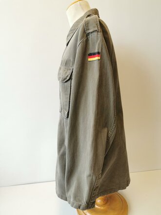 Bundeswehr , Feldbluse alter Art oliv, Größe 13, gebraucht, Schulterbreite 48 cm, Armlänge 61 cm