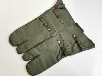 Paar Handschuhe für Kradmelder der Wehrmacht, leicht getragenes Paar, Größe 9
