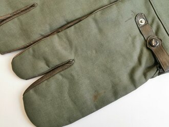 Paar Handschuhe für Kradmelder der Wehrmacht, leicht getragenes Paar, Größe 9