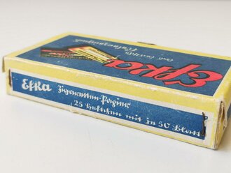 EFKA Zigarettenhüllen, 25 Briefchen, diese jeweils mit Steuerbanderole und Adler mit Hakenkreuz. In der originalen Umverpackung