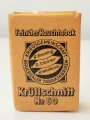 Kriegsgemeinschaft Bruchsaler Tabakfabriken, Pack "Feinster Rauchtabak", ungeöffnet, Steuerbanderole mit Hakenkreuz
