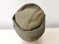 Heer, Feldmütze M43 für einen Jäger. Getragenes Stück mit alter Reparaturstelle, die Effekten original vernäht