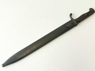 Reichswehr, Seitengewehr M98/05  datiert 1920. Es handelt sich ursprünglich um ein preußisches Stück von 1918, das in die Reichswehr übernommen wurde.