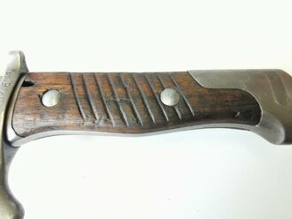 Preußen, Seitengewehr M98/02 mit ausgeschliffenem Sägerücken datiert 1902, Hersteller Königliche Gewehrfabrik Erfurt