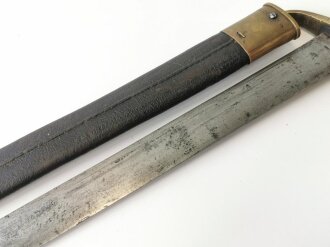 Preußen, Faschinenmesser M1849 , Kammerstempel von 1872, Kammermäßig gekürzt für Fußartillerie. Nummerngleiches Stück