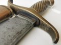 Preußen, Faschinenmesser M1849 , Kammerstempel von 1872, Kammermäßig gekürzt für Fußartillerie. Nummerngleiches Stück