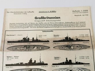 Luftwaffe, Kriegsschiffs Erkennungstafel...