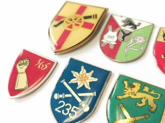 Bundeswehr , 7 Wappen für Brustanhänger