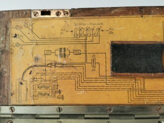 K.u.K. Microphon Kasette Modell 1907, Hersteller Telefonfabrik A.G. Budapest. Funktion nicht geprüft