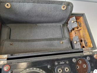 1.Weltkrieg, Wellenmesser K.W.61g von Telefunken. Funktion nicht geprüft, Gehäuse restauriert