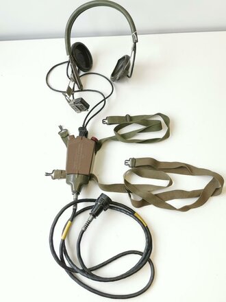 U.S. Korean and Vietnam war used headset, switchboard and...