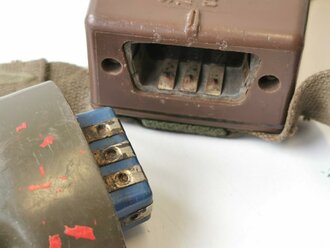 U.S. Korean and Vietnam war used headset, switchboard and plug, function not checked, used set