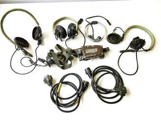 U.S. Lot of  Korean and Vietnam war used headset,...