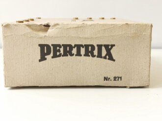 Pertrix Anoden- Batterie , Attrappe aus Resopal/ Pappe, gebraucht