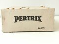 Pertrix Anoden- Batterie , Attrappe aus Resopal/ Pappe, gebraucht