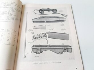 U.S. Radio Set AN/PRC-6 Field manual dated 1952, vgc