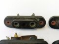2 polige Anschlussbuchse für Funkgerät Wehrmacht, Konvolut aus 5 Stück