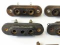 2 polige Anschlussbuchse für Funkgerät Wehrmacht, Konvolut aus 5 Stück