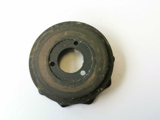 Einstellknopf Leichtmetall für Funkgerät der Wehrmacht. Originallack, Durchmesser 59 mm