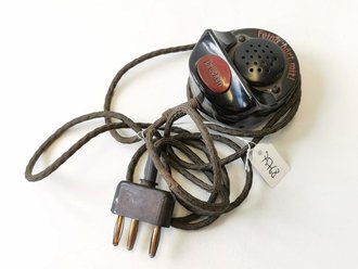 Handmikrofon Wehrmacht mit dreipoligem Stecker  für...