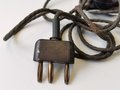 Handmikrofon Wehrmacht mit dreipoligem Stecker  für Funker, Funktion nicht geprüft