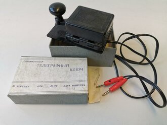 Russland, Morsetaste datiert 1981 in der originalen Verpackung, Funktion nicht geprüft