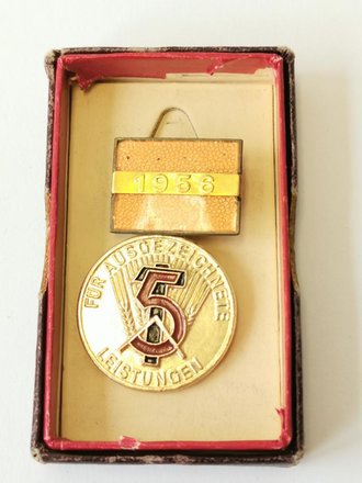 DDR Medaille für ausgezeichnete Leistungen mit Jahreszahl 1956