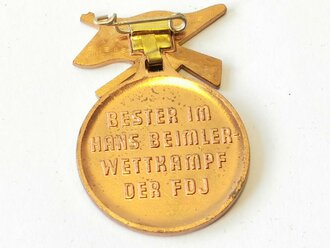 DDR, FDJ Abzeichen Bester im Hans Beimler Wettkampf der FDJ